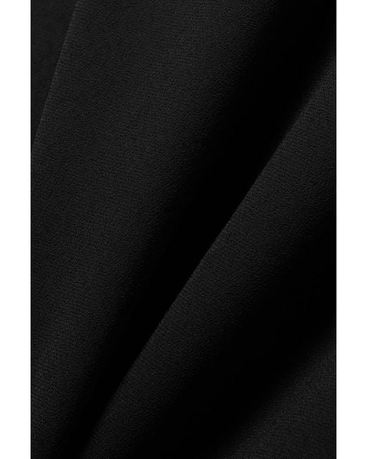 Monot Black Cutout Crepe Maxi Dress