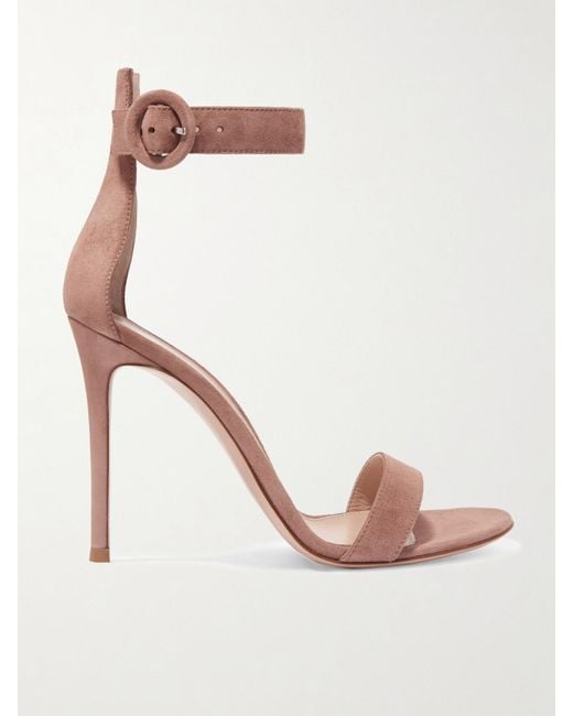 Gianvito Rossi Multicolor Portofino 105 Suede Sandals