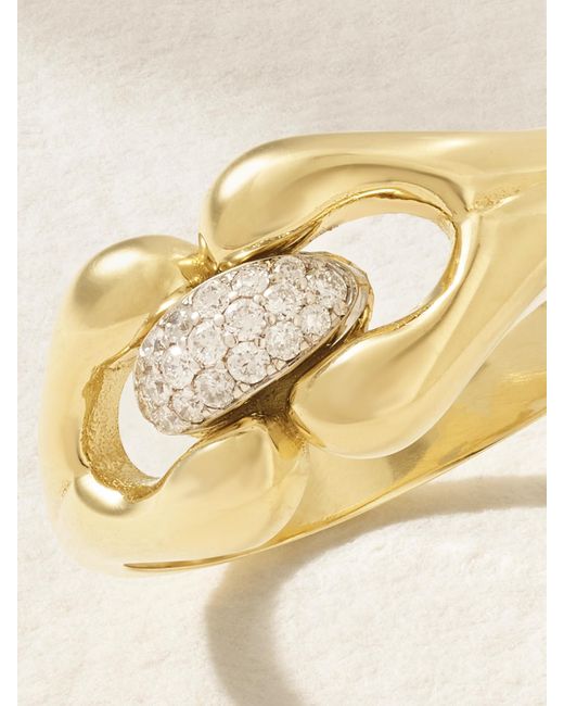 Jenna Blake Natural Mini Nautical 18-Karat Diamond Ring