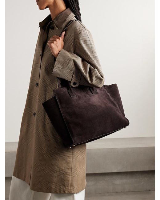 Nili Lotan Black Bianca Suede Tote