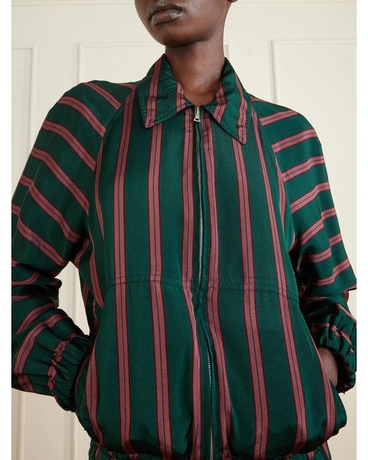Dries Van Noten Black Vinnia Striped Jersey Jacket