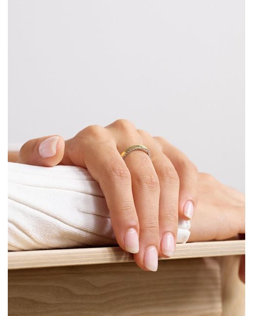 Yvonne Léon Natural Grignotée 9-Karat Diamond Ring