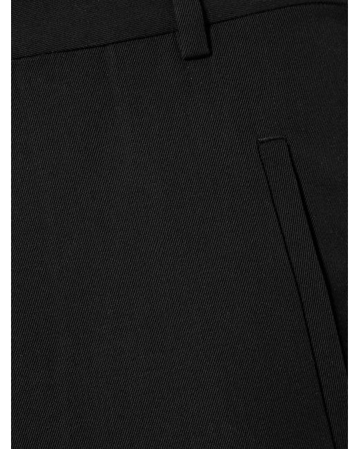 St. Agni Black 90S Split Crepe Flared Pants