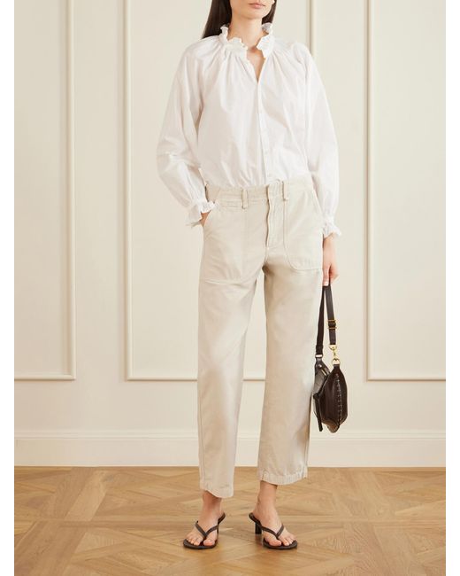 Citizens of Humanity Natural Winslow Utility Organic Cotton Straight-Leg Pants