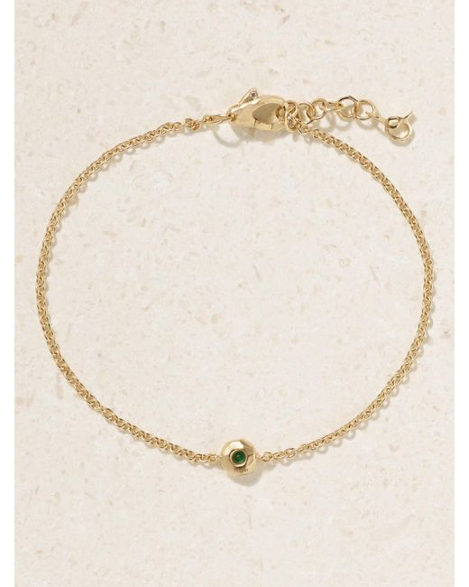 Octavia Elizabeth Natural Nesting Gem Recycled 18-Karat Emerald Bracelet