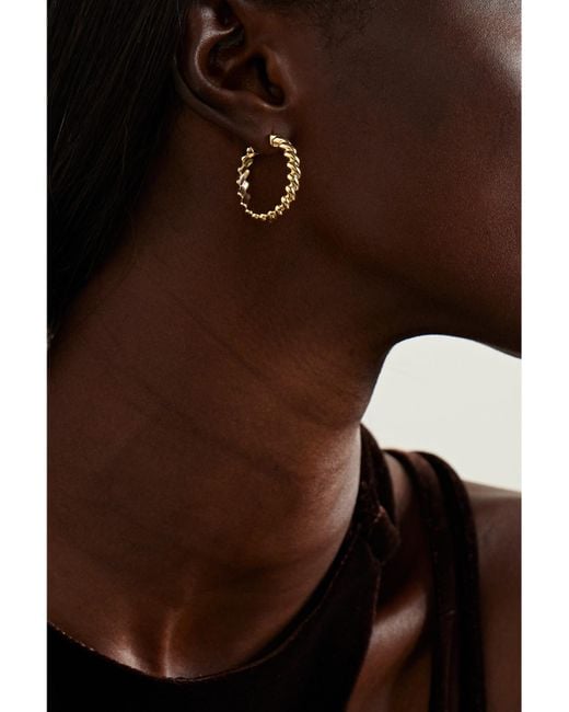 Anita Ko Natural 18-Karat Hoop Earrings