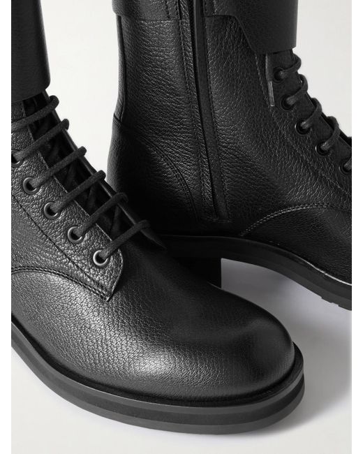 Jimmy Choo Black Rosabel Schnürstiefel Aus Leder