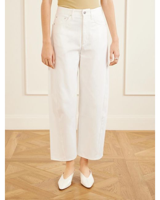 Maria McManus White Crescent Boyfriend Jeans