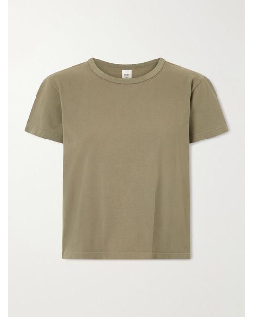 Leset Green The Margo Cotton-Jersey T-Shirt