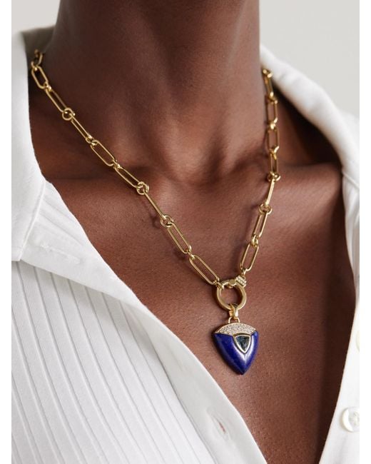 Sorellina Natural Nomad Kette Aus 18 Karat Mit Mehreren Steinen