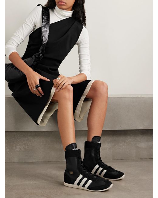 Baskets Montantes En Cuir À Finitions En Daim Japan H Adidas Originals en coloris Black