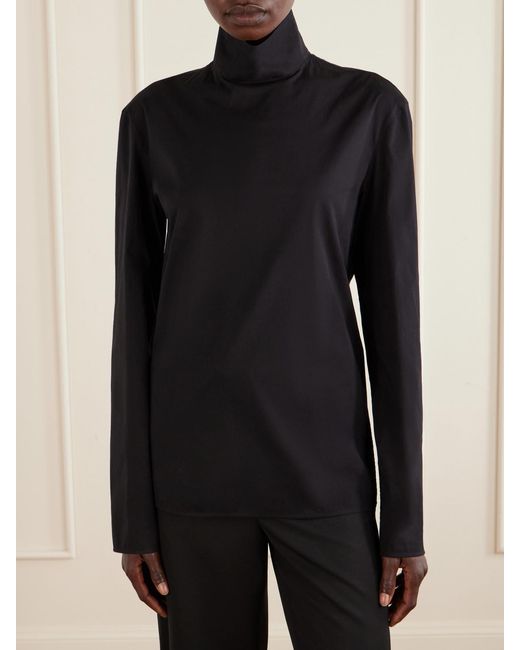 Gucci Black Cotton-Blend Poplin Shirt