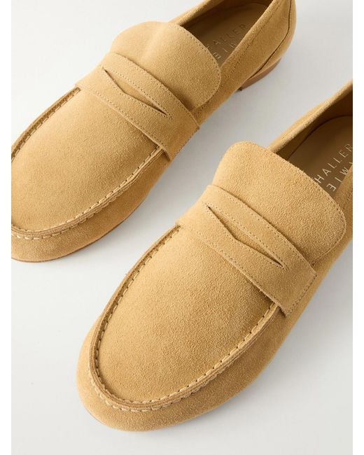 Jamie Haller Natural Leather Penny Loafers