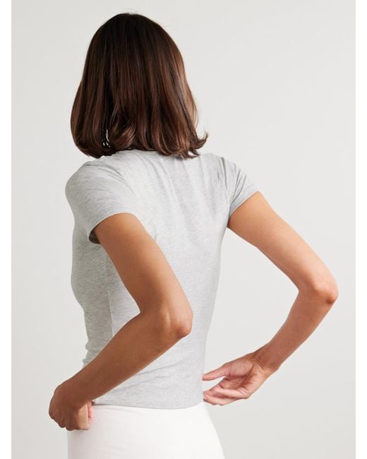 Skims White Set Of Two Stretch-Cotton Jersey T-Shirts