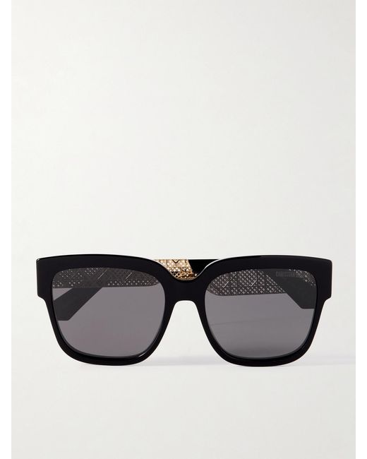 Dior Black Diorésille S1I Square-Frame Acetate And-Tone Sunglasses