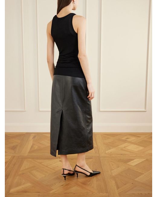 Totême Black Jersey Tank Top