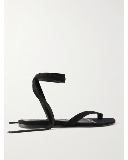 Proenza Schouler White Tee Suede Sandals