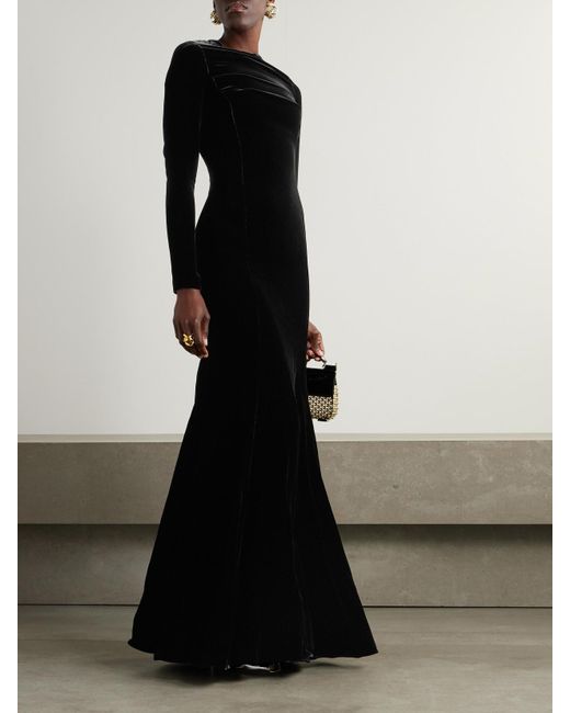 Dolce & Gabbana Black Velvet Gown