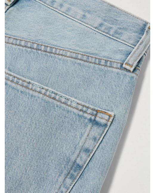 Agolde Blue Kelly High-Rise Straight-Leg Jeans