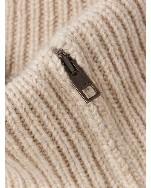 Nili Lotan Natural Raelynn Cashmere Turtleneck Sweater