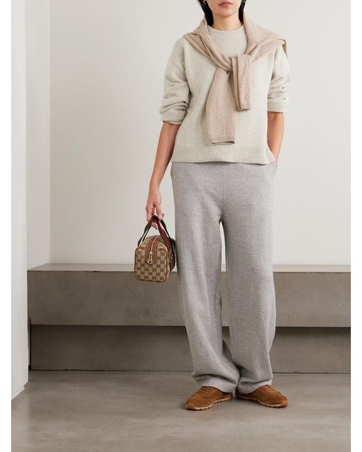 The Elder Statesman White Zuma Cashmere Sweater