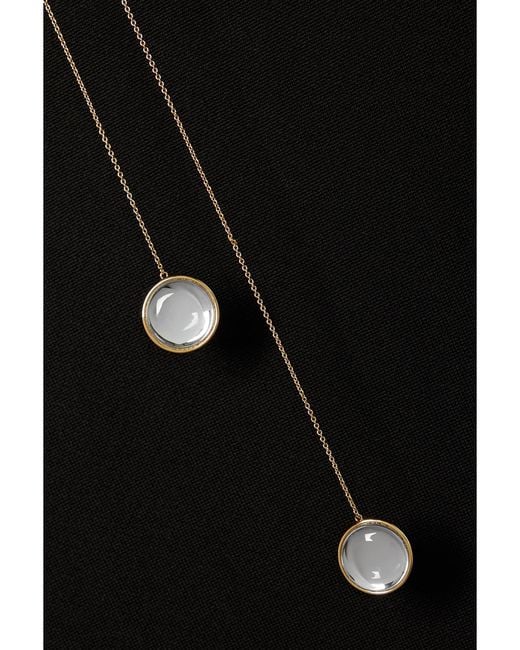 Galvan Black Net Sustain Vega Rückenfreies Maxikleid Aus Stretch-Strick Mit Verzierungen