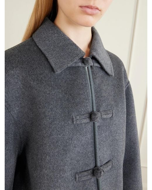Rohe Gray Brushed Wool And Cashmere-Blend Jacket