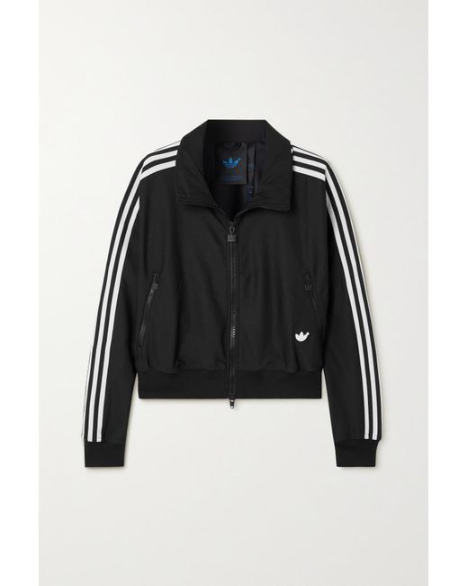 adidas white striped jacket