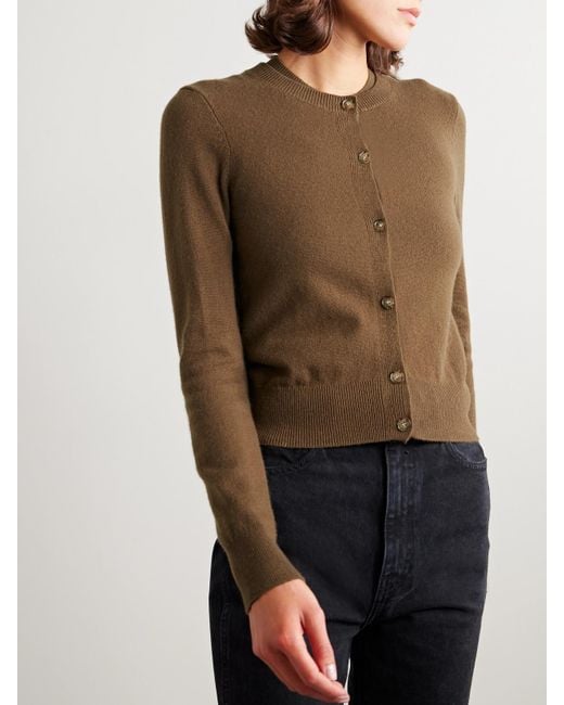 Nili Lotan Brown March Cardigan Aus Kaschmir
