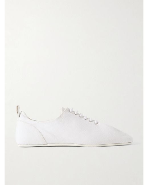 Totême Natural Recycled Cotton-Twill Sneakers
