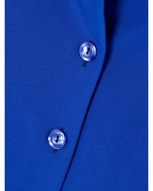 Tolu Coker Blue Oversized Crepe Shirt