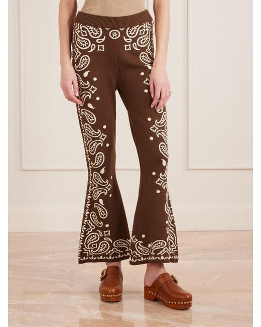 Farm Rio Natural Schlaghose Aus Jacquard-Strick