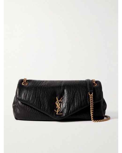 Saint Laurent Black Calypso Medium Padded Leather Shoulder Bag