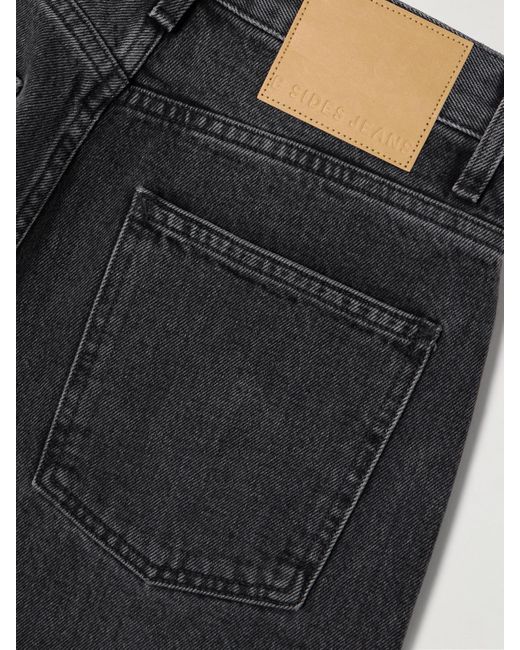 B Sides Gray Leroy Mid-Rise Wide-Leg Jeans