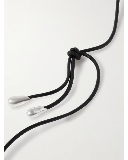 Sophie Buhai White Medium Full Moon Cord And Necklace