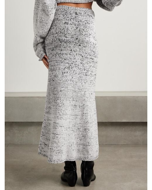 Proenza Schouler Gray Kerry Maxirock Aus Einer Baumwollmischung