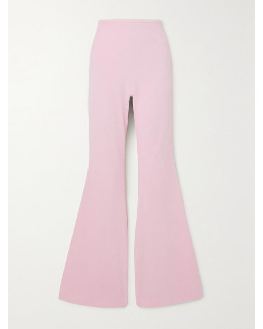 Alexander Wang Pink Schlaghose Aus Velours Aus Stretch-Baumwolle