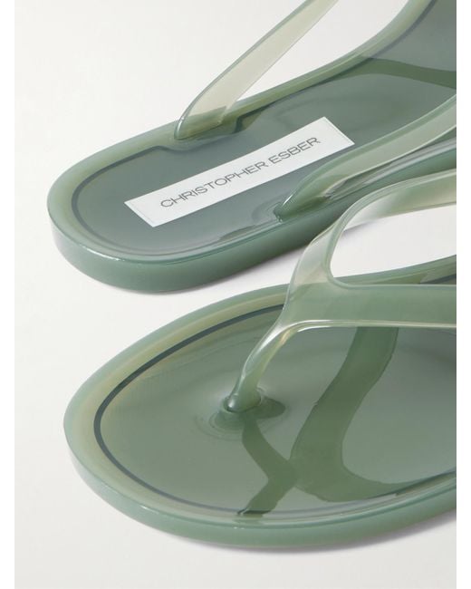 Christopher Esber Green Jo Zehensandalen Aus Pvc