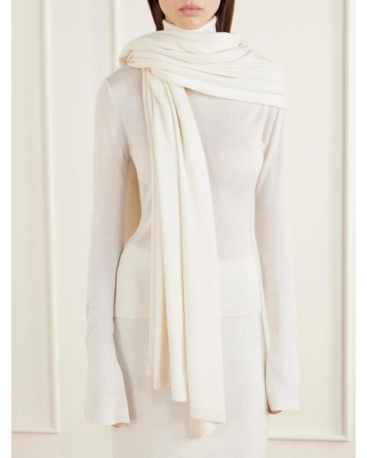 The Park Natural Marie Cashmere And Silk-Blend Wrap