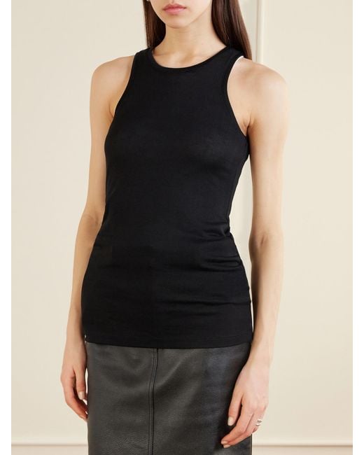 Totême Black Jersey Tank Top