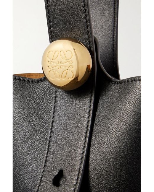 Loewe Black Pebble Mini Leather Tote