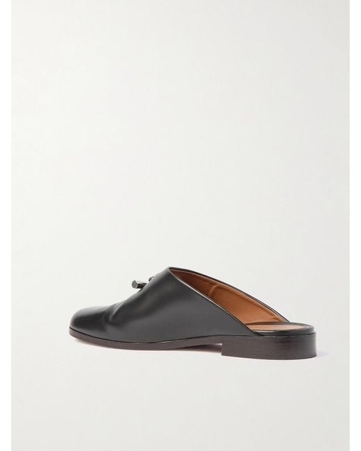 Alexander McQueen Black T-Bar Leather Mules