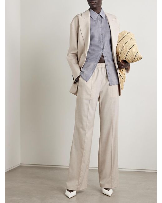 Tibi White Scottie Woven Pants