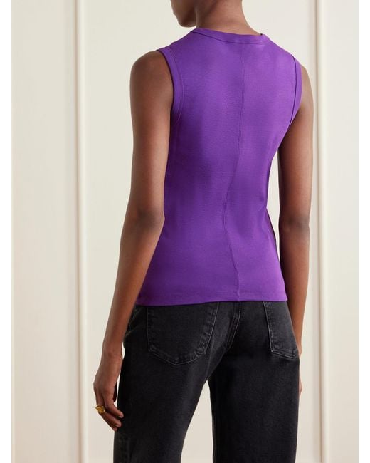 Flore Flore Purple Jill Organic Cotton-Jersey Tank