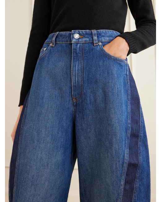 Givenchy Blue Cocoon Denim Wide-Leg Jeans