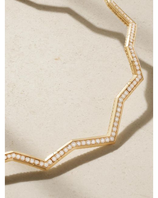 David Yurman Natural Stax Kette Aus 18 Karat Mit Diamanten
