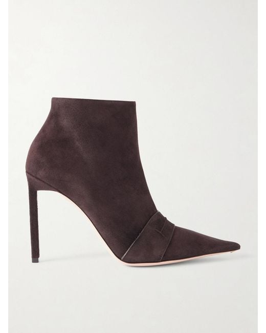 Tom Ford Brown Suede Ankle Boots