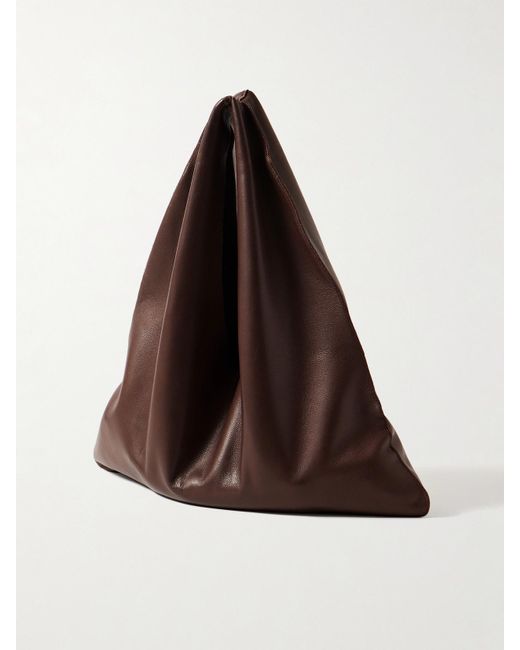 The Row Brown Bindle Kleine Schultertasche Aus Leder
