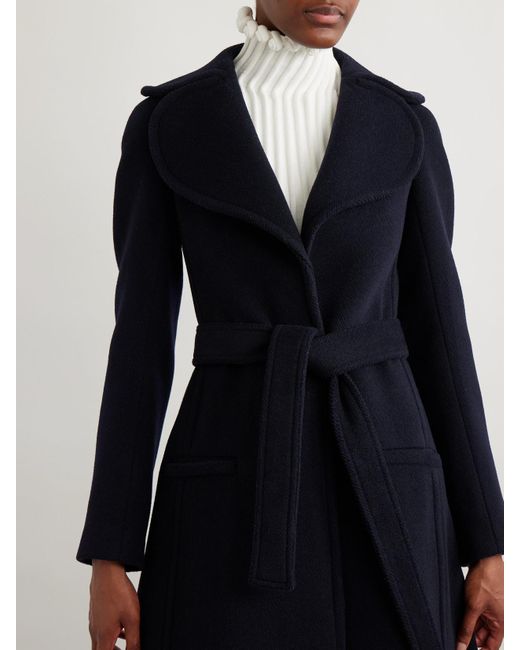 Alaïa Black Belted Wool Coat