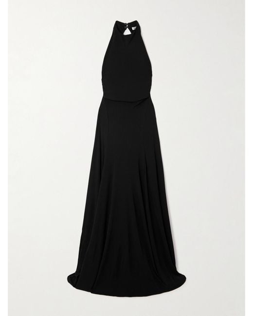 Christopher Esber Black Maico Open-Back Jersey Maxi Dress